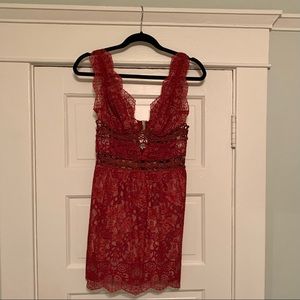 For Love & Lemons Mon Cheri Mini Dress